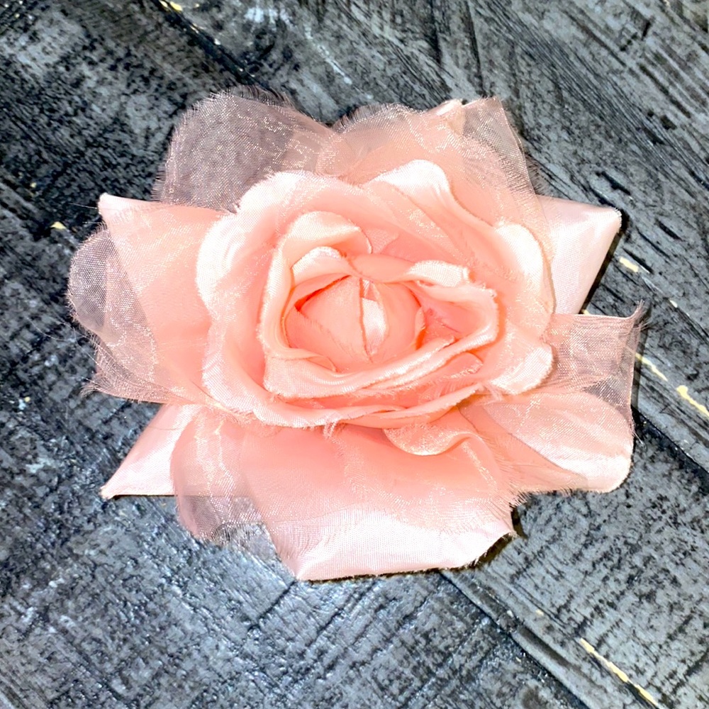 Flower bow for hair or outfit